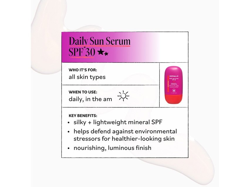 derma e Daily Sun Serum SPF 30