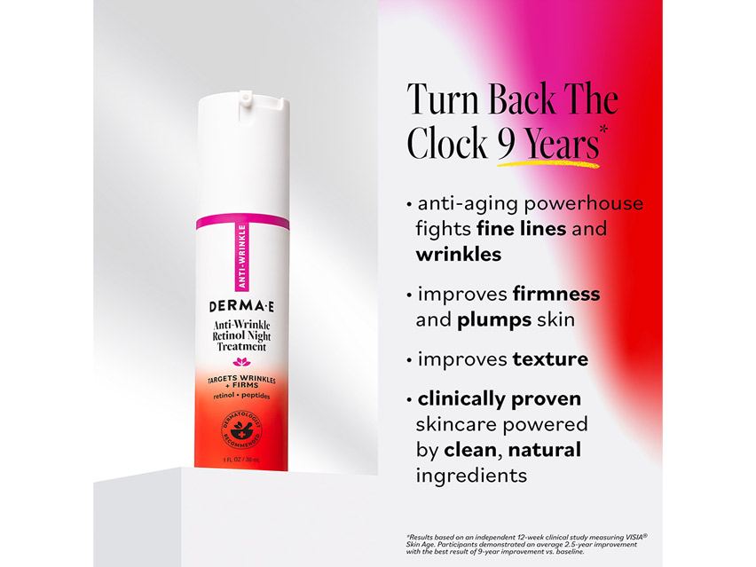 derma e Anti-Wrinkle Retinol Night Treatment