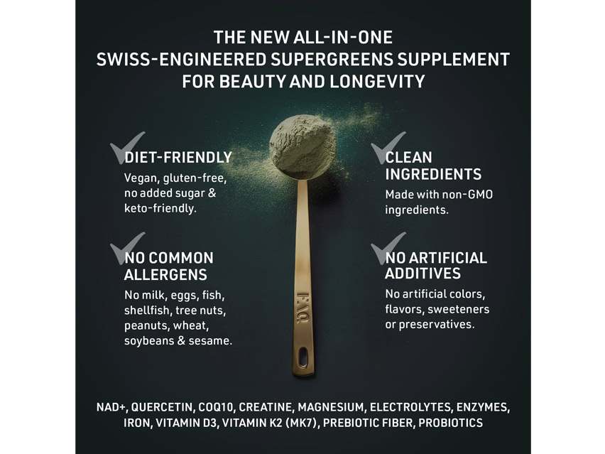 FOREO Beauty-Tech Elixir Daily Food Supplement Powder - Natural Forest Fruit Flavor &amp; Stevia