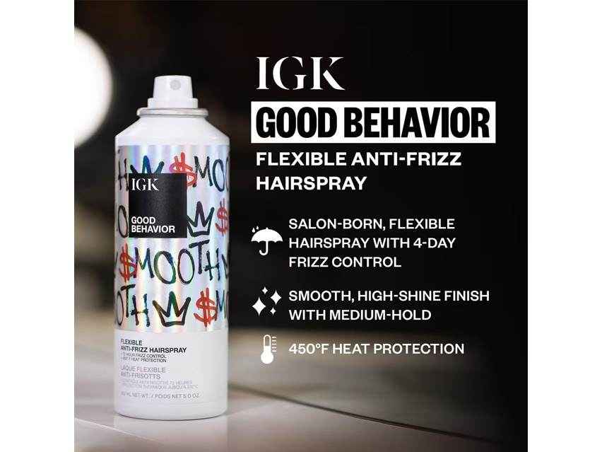 IGK Good Behavior Flexible Anti-Frizz Hairspray