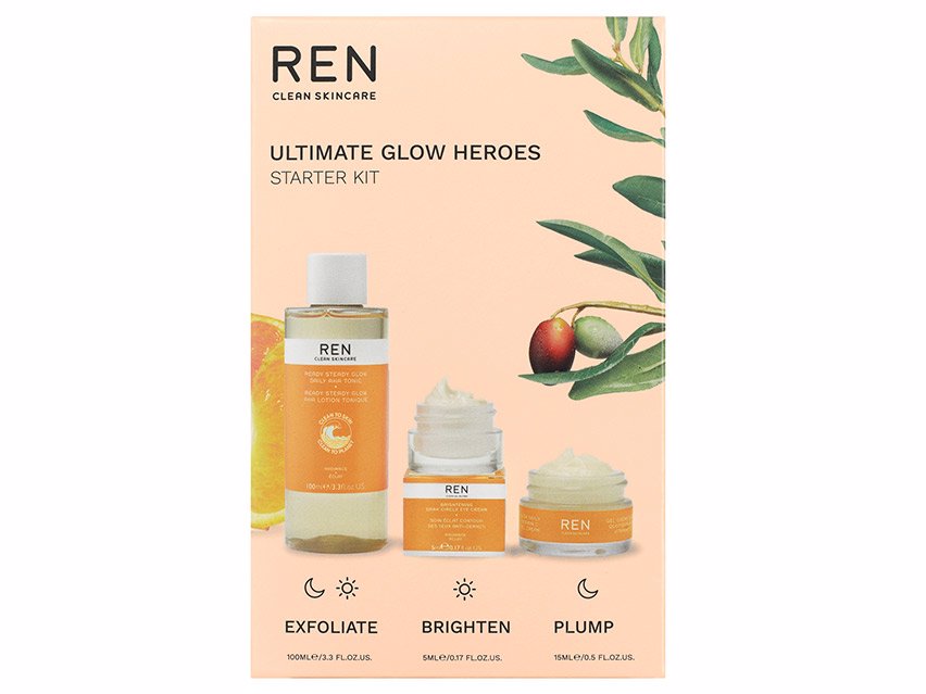 REN Clean Skincare Radiance Ultimate Glow Heroes Starter Kit