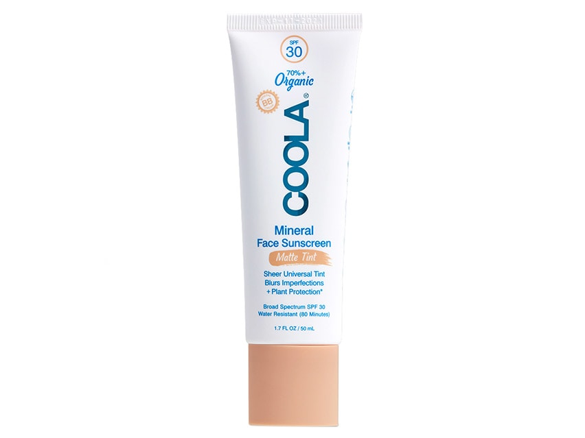 COOLA Mineral Face Organic Matte Finish Sunscreen Lotion SPF 30 - Tinted