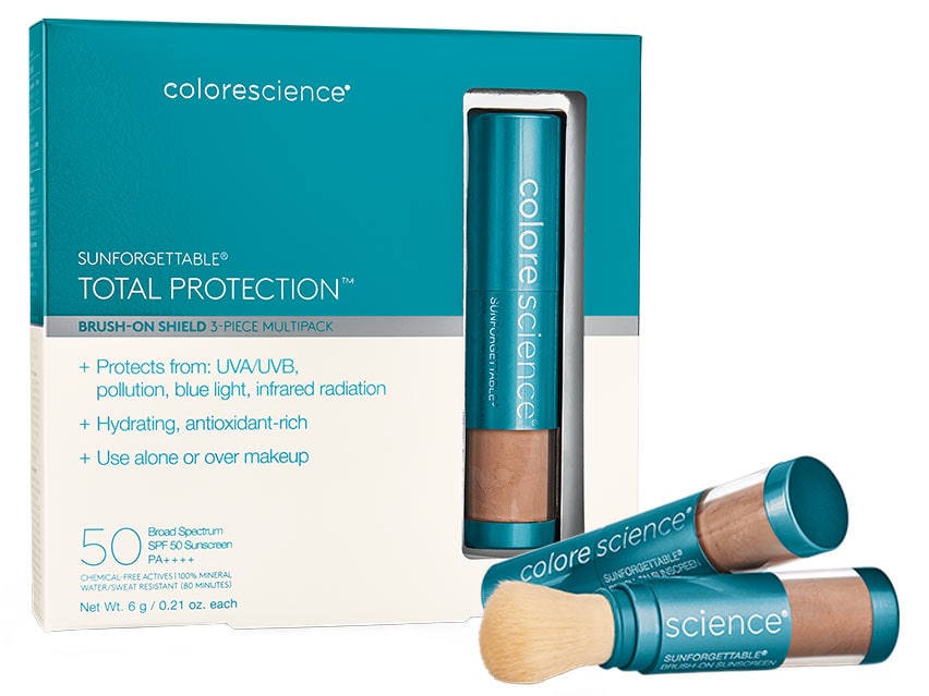 Colorescience Sunforgettable Total Protection Brush-On Shield SPF 50 Multipack - Deep