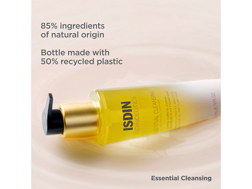 ISDIN Isdinceutics Essential Cleansing Oil-Based Makeup Remover &amp; Hydrating Cleanser