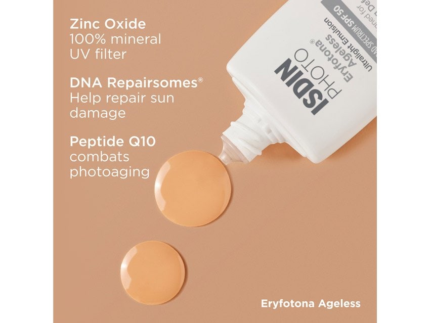 ISDIN Photo Eryfotona Ageless Ultralight Tinted Mineral SPF 50 Sunscreen