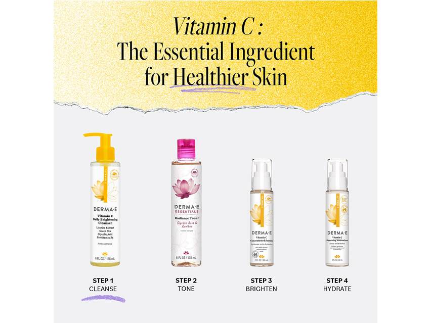 derma e Vitamin C Daily Brightening Cleanser