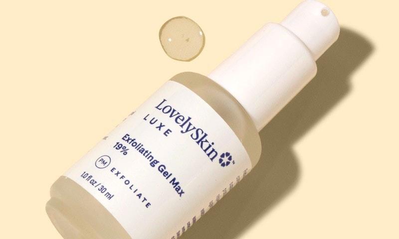25% off LovelySkin LUXE Exfoliating Gel Max 19%