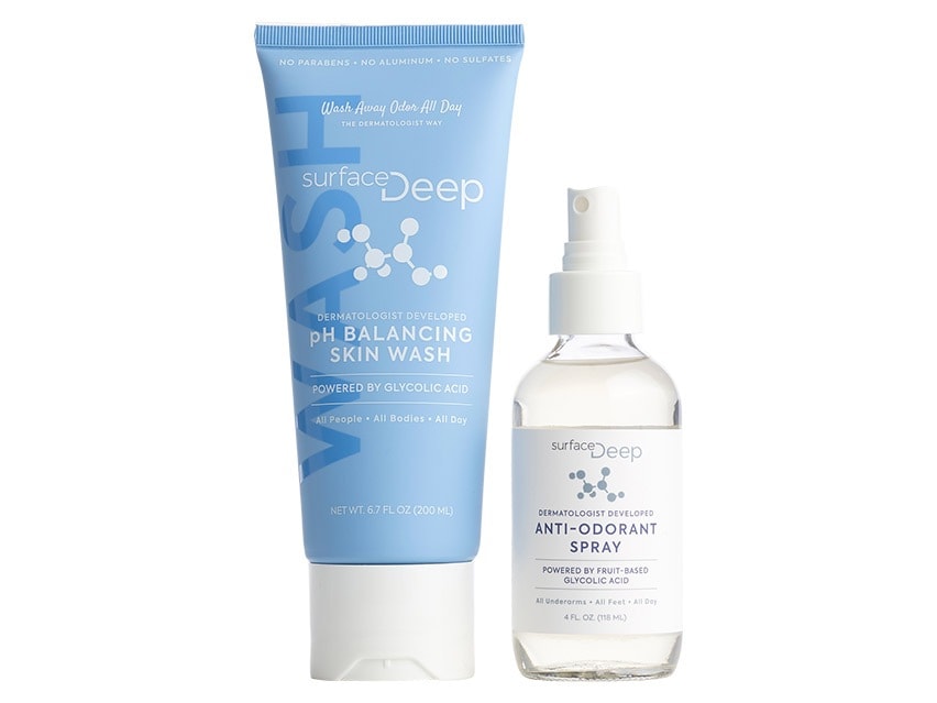 Surface Deep Anti-Odorant Full-Size Spray &amp; pH Balancing Skin Wash Duo