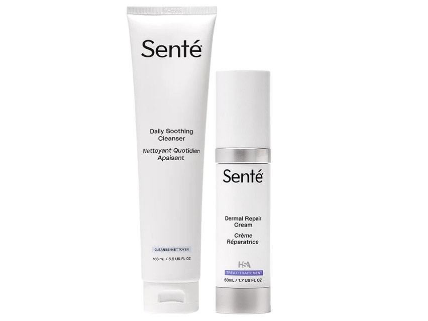 Senté Dermal Repair Cream &amp; Daily Soothing Cleanser Duo