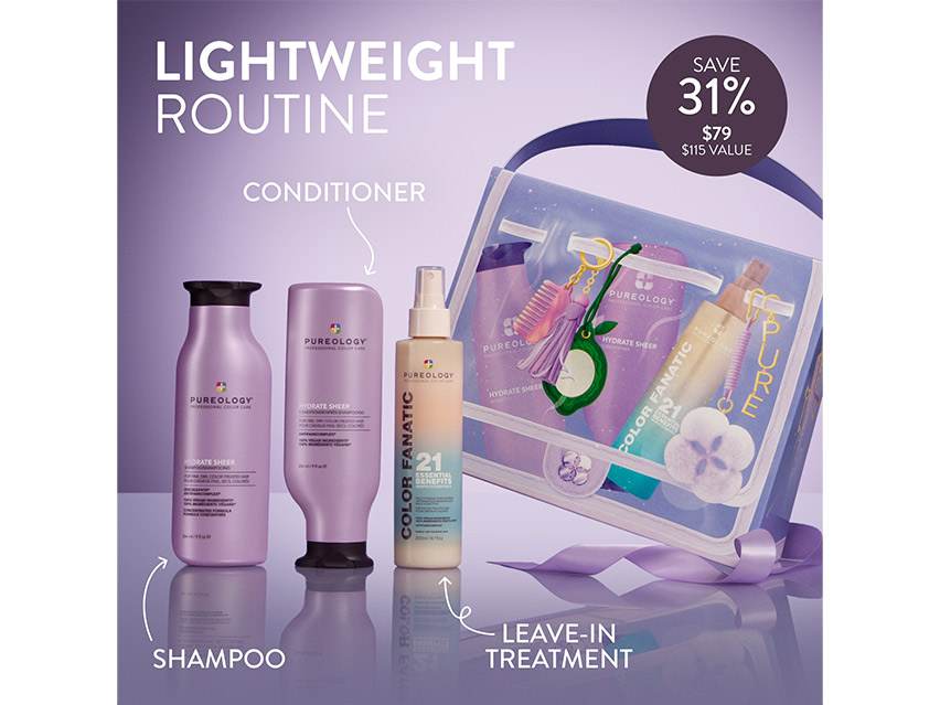 Pureology Hydrate Sheer Handled with Hair Care Set - Limited Edition
