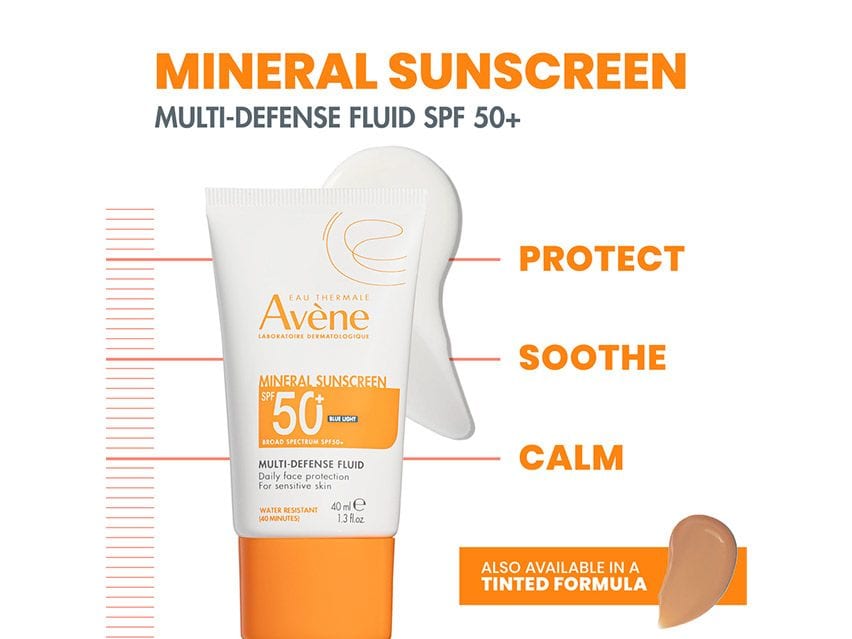 Avene Mineral Multi-Defense SPF 50 Sunscreen Fluid