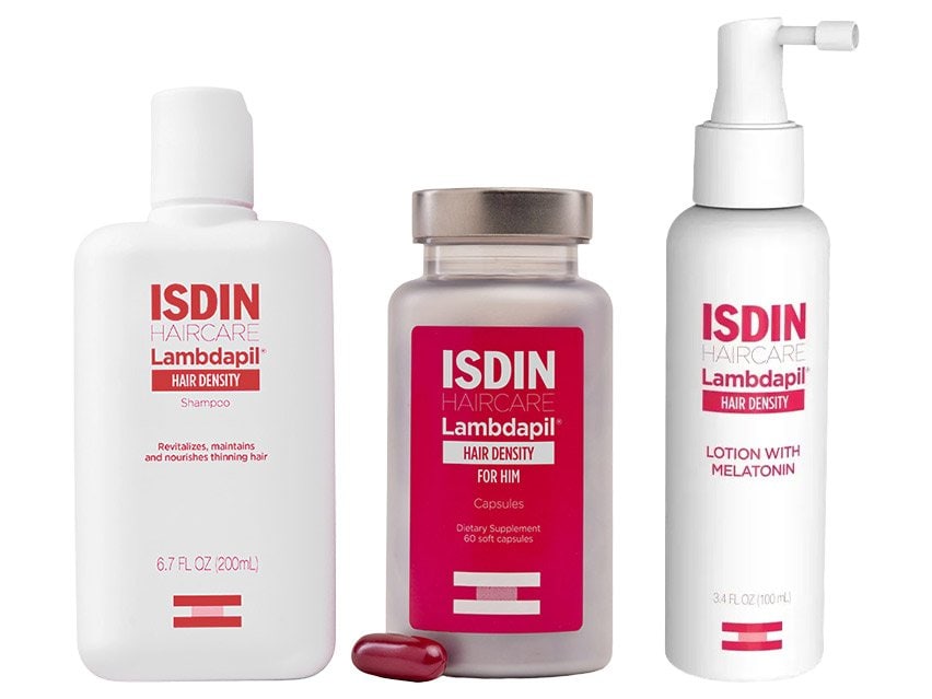 ISDIN Lambdapil Hair Density Regimen for Men - Upgraded Formula