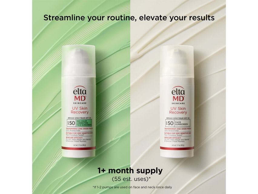 EltaMD UV Skin Recovery Broad Spectrum SPF 50 - Green Tint for Redness