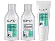 Redken Acidic Bonding Curls Silicone-Free Shampoo, Conditioner, & Leave-In Treatment Trio