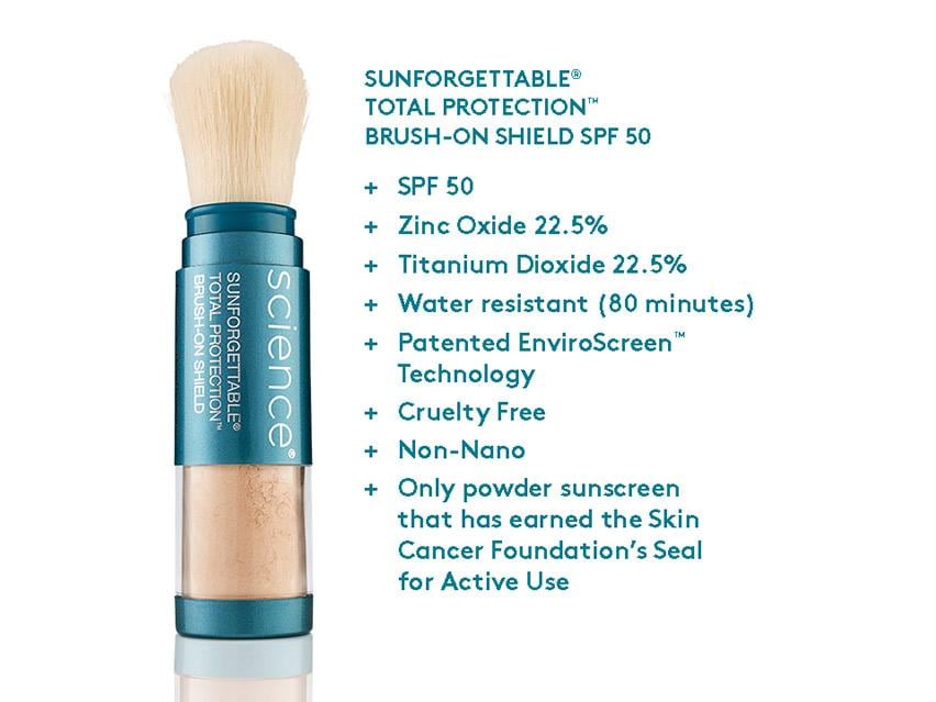 Colorescience Sunforgettable Total Protection Classic Face Shield + Brush SPF 50 Duo