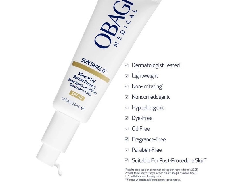 Obagi Sun Shield Mineral UV Barrier Protect Broad Spectrum SPF 40