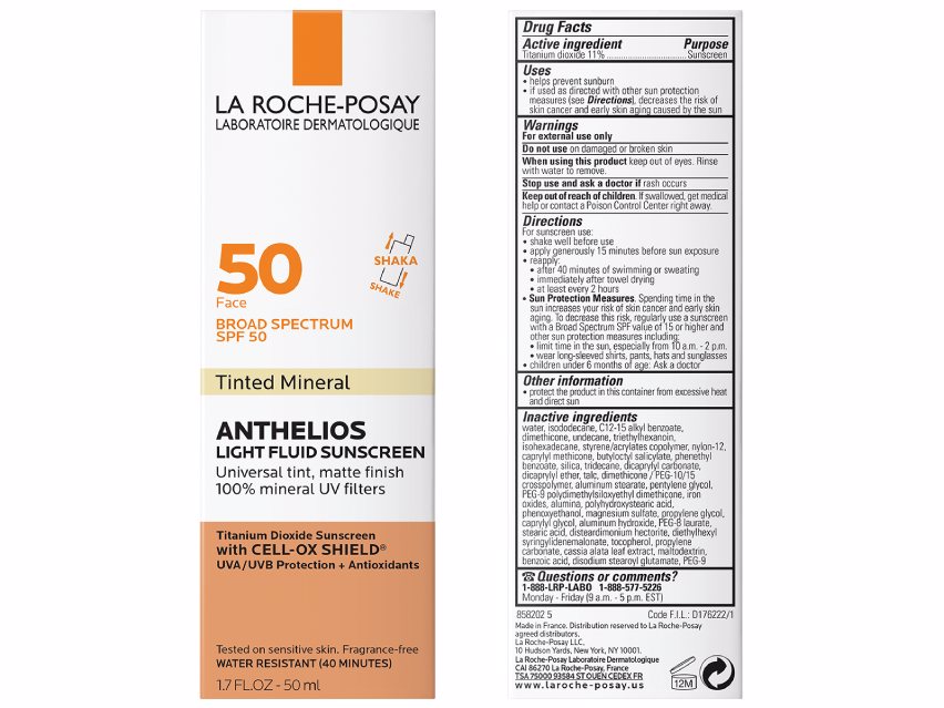 La Roche-Posay Anthelios 50 Mineral Tinted Ultra Light Sunscreen Fluid SPF 50