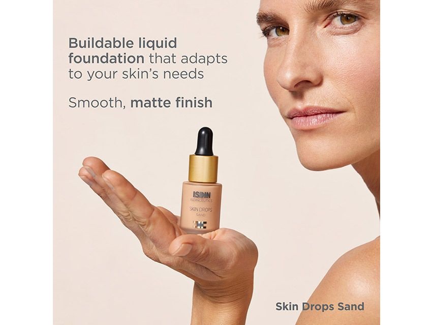 ISDINCEUTICS Skin Drops A lightweight liquid foundation that creates a  smooth matte complexion for up to 12 hours. With just a few drops…
