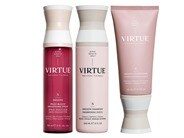 VIRTUE Smooth Shampoo, Conditioner, &amp; Frizz Block Smoothing Spray Trio