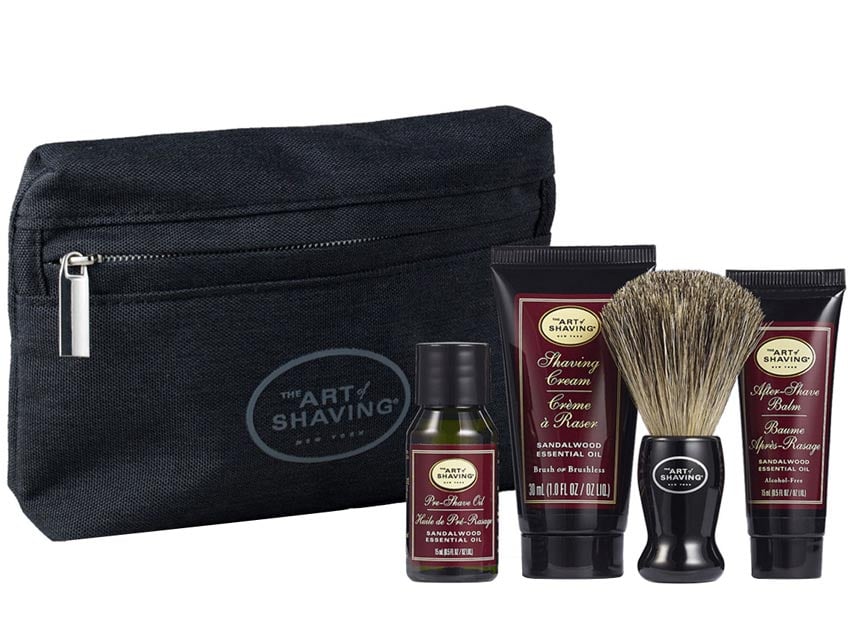 The Art of Shaving Starter Kit with Bag - Sandalwood