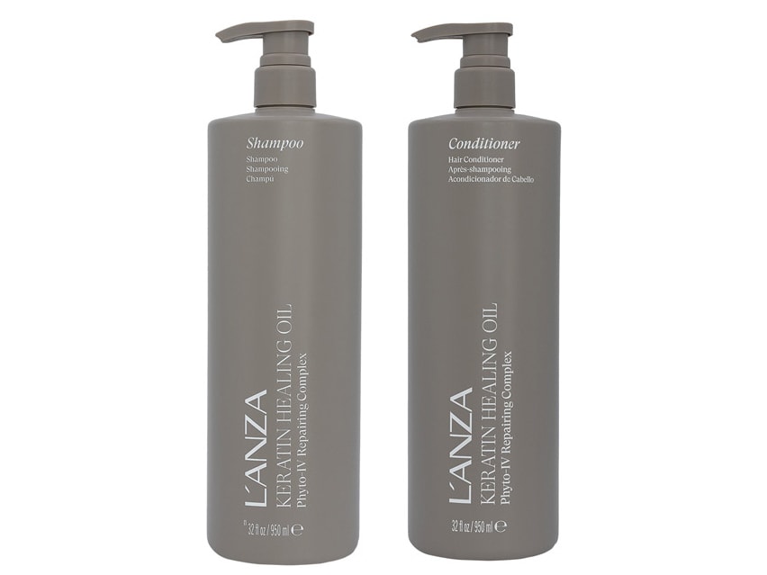 L'ANZA Healing Oil Shampoo & Conditioner Liter Duo