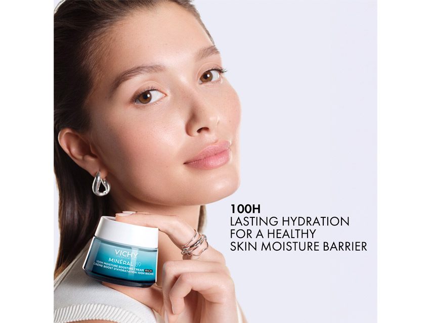 Vichy Mineral 89 100H Moisture Boosting Cream Rich Fragrance Free