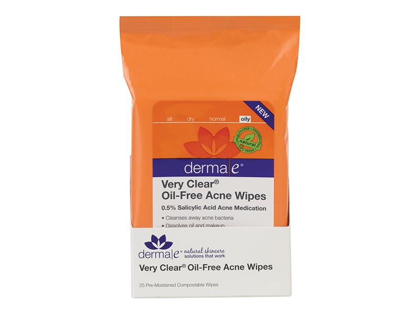 derma e Very Clear Oil-Free Acne Wipes