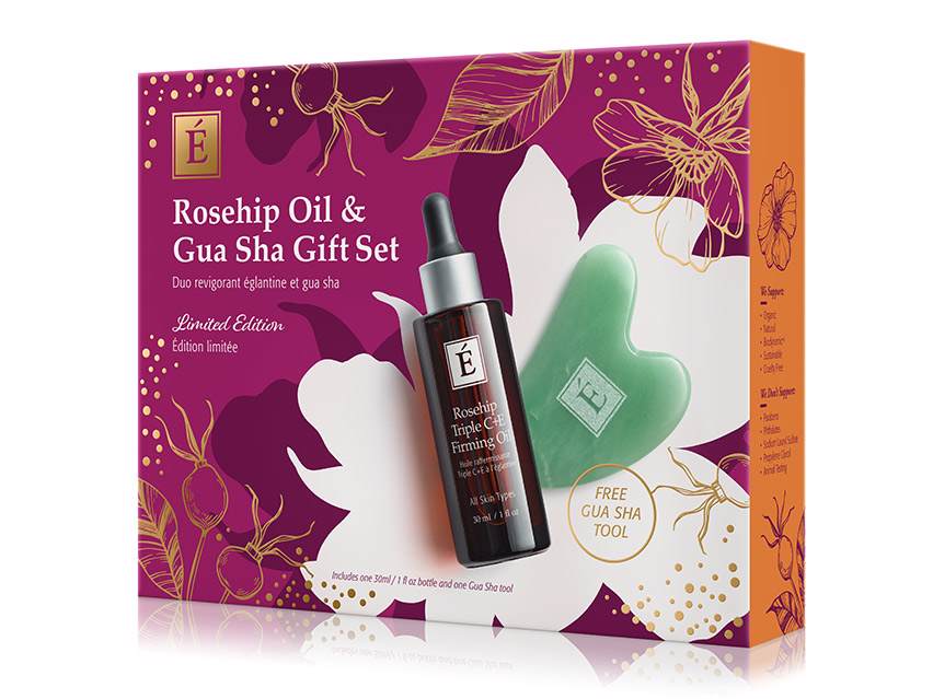 Eminence Organics Triple C+E Firming Oil & Gua Sha Gift Set - Limited Edition