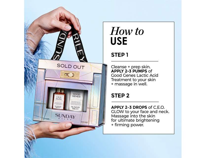 Sunday Riley Sold Out C.E.O. Glow &amp; Good Genes Set - Limited Edition