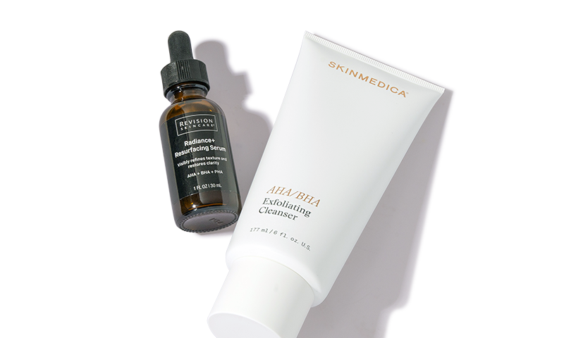 Two skin care products with salicylic acid.