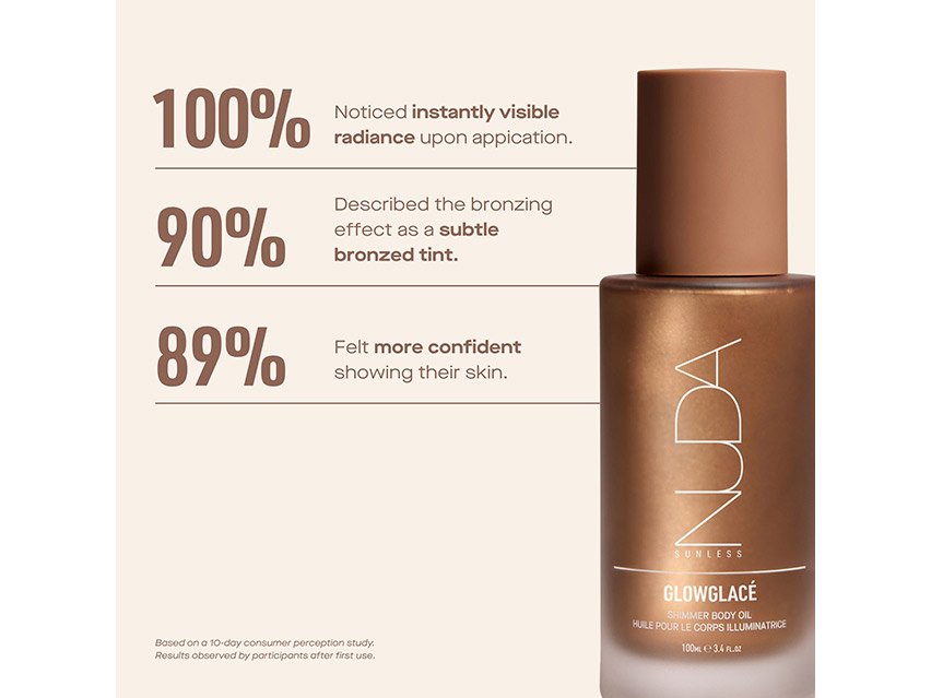NUDA Sunless GlowGlace Shimmer Body Oil