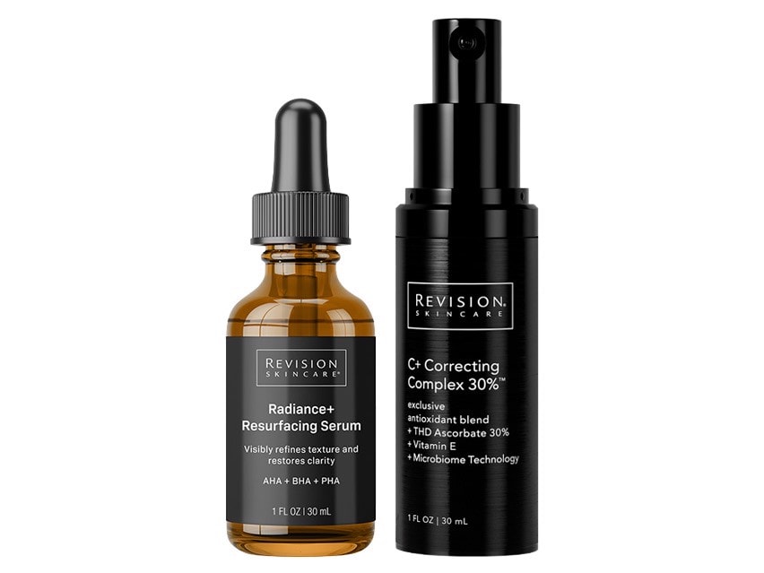Revision Skincare Radiance+ Resurfacing Serum & C+ Correcting Complex 30% Duo