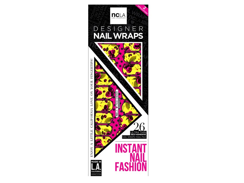 ncLA Nail Wraps - Mod Cherry