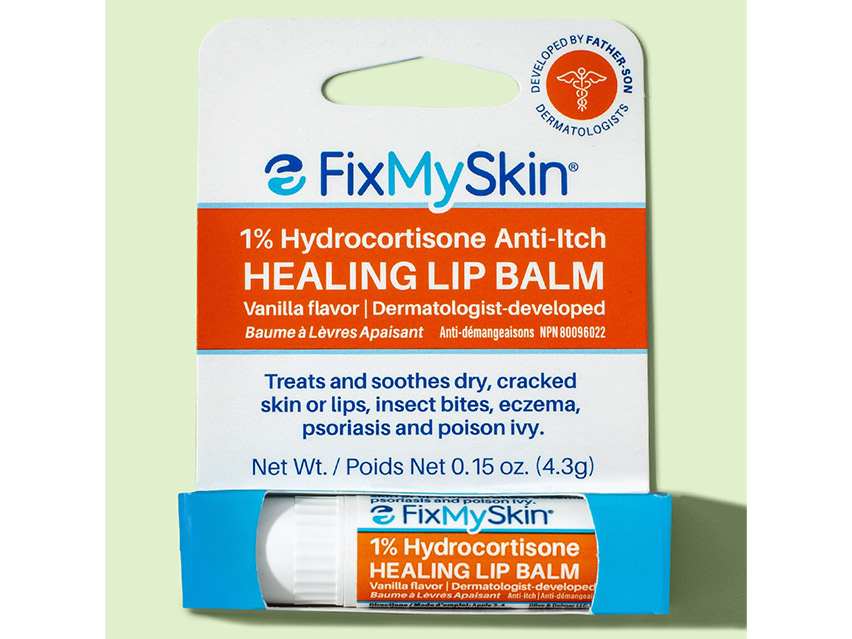 FixMySkin 1% Hydrocortisone Healing Lip Balm – Vanilla