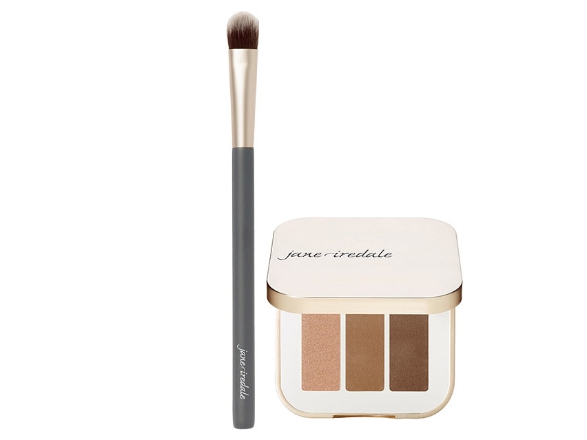 jane iredale Eye Shadow Triple and Fluffy Eye Brush duo