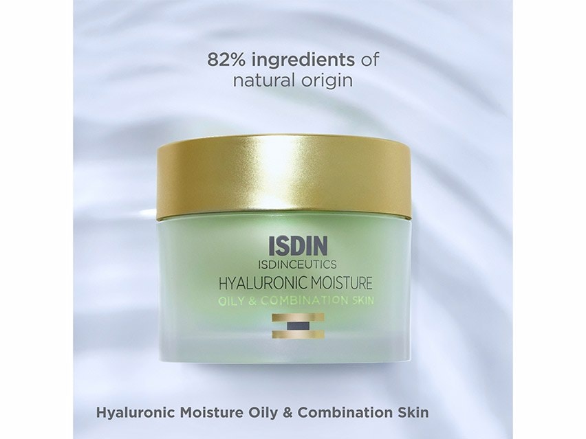 ISDIN ISDINCEUTICS Hyaluronic Moisture Hydraring Face Moisturizer for Oily Skin - 1.76 fl oz