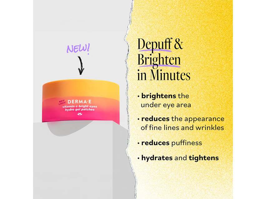 derma e Vitamin C Bright Eyes Hydro Gel Eye Patches