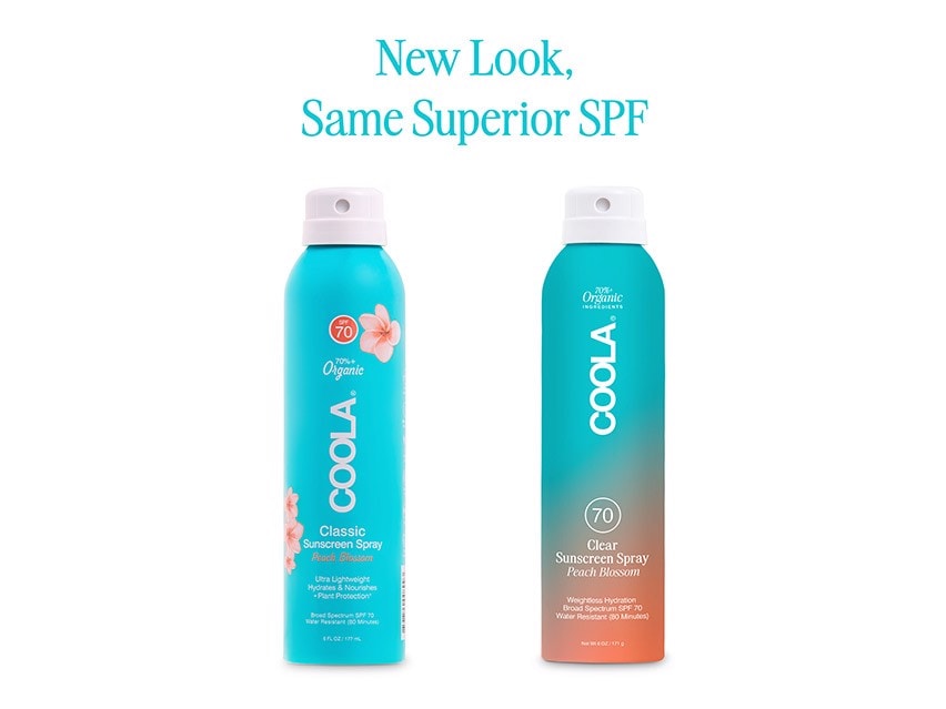 COOLA Organic Classic Body Sunscreen Spray SPF 70 - Peach Blossom