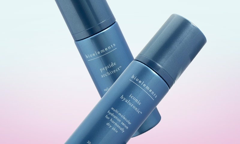 Bioelements Peptide Architect and Iconic Hyaluronic serums
