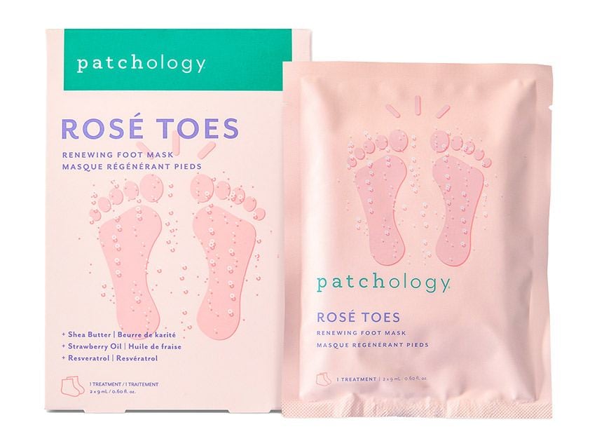patchology Rose Toes Renewing Foot Mask