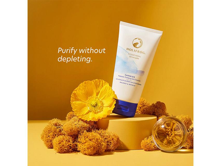 HoliFrog Superior Omega + Probiotic Gel Face Wash