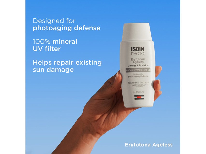 ISDIN Photo Eryfotona Ageless Ultralight Tinted Mineral SPF 50 Sunscreen