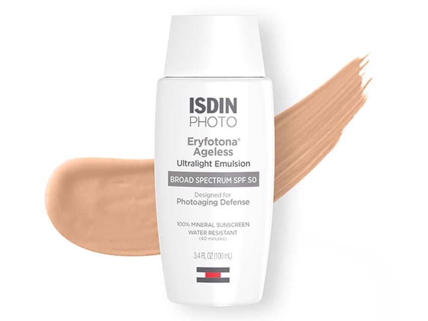 ISDIN Photo Eryfotona Ageless Ultralight Tinted Mineral SPF 50 Sunscreen - 3.4 fl oz