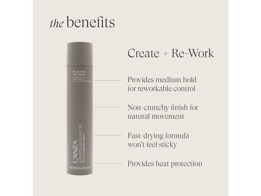 L&#39;ANZA Keratin Healing Oil Brush Thru Hair Spray