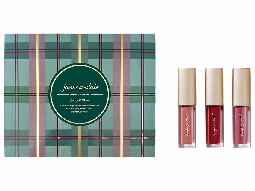jane iredale Glaze & Glow ColorLuxe High Impact Lip Glaze Mini Trio - Limited Edition