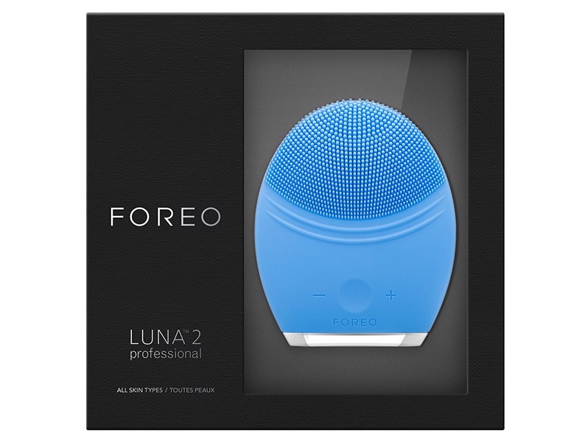 FOREO LUNA 2 Professional Personalized Facial Cleansing Brush & Anti-Aging Device - Aquamarine