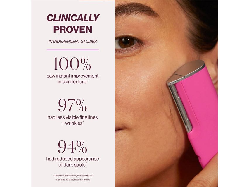 DERMAFLASH LUXE+ Anti-Aging, Exfoliation + Peach Fuzz Removal Set