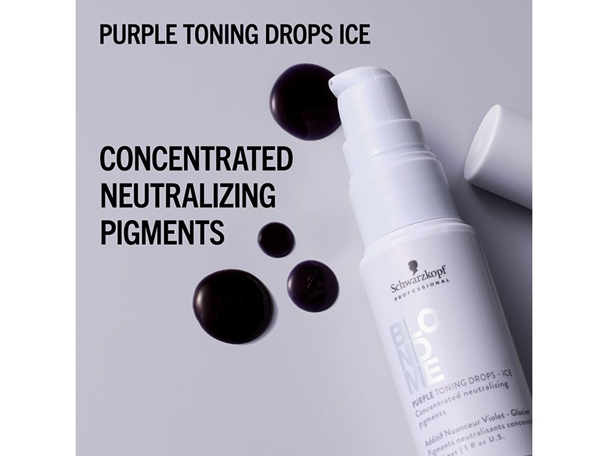 Schwarzkopf BlondMe Purple Toning Drops - Ice