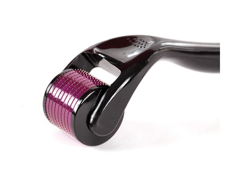 ORA Facial Microneedle Roller System 0.25mm - Purple Head Black Handle