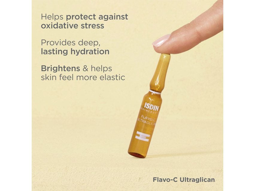 ISDIN Isdinceutics Flavo-C Ultraglican Vitamin C Brightening Serum Ampoules